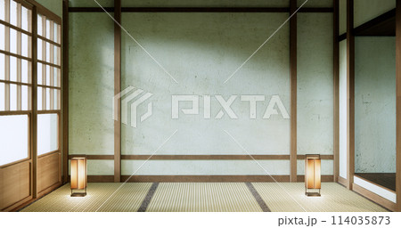Empty room, original Japanese style mixed with modern minimal. 114035873