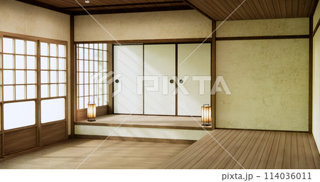 Empty room, original Japanese style mixed with modern minimal. 114036011