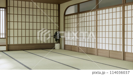 Empty room, original Japanese style mixed with modern minimal. 114036037