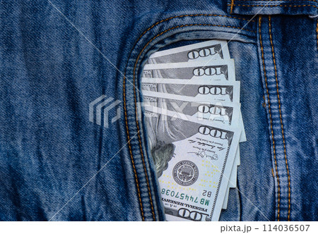U.S. dollars in the back jeans pocket 1 U.S. dollars in the back jeans pocket 1 114036507