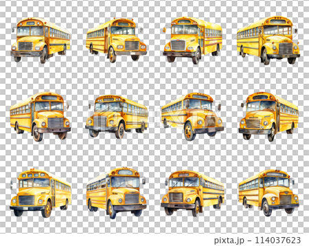 School Bus Adventures. Traditional Watercolor Art Capturing the Essence of Childhood Education School Bus Adventures. Traditional Watercolor Art Capturing the Essence of Childhood Education 114037623