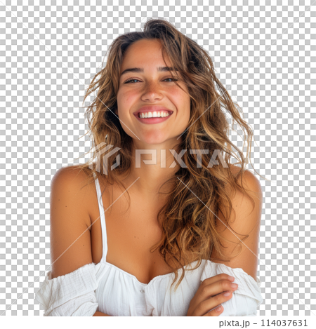 Girl With Long Hair and Tank Top Girl With Long Hair and Tank Top 114037631