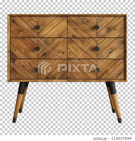 Wooden Dresser With Black Legs and Drawers Wooden Dresser With Black Legs and Drawers 114037694