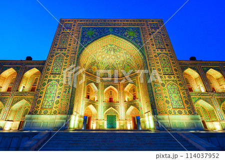 Registan ancient city in Samarkand, Uzbekistan 114037952