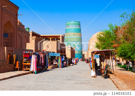 Kalta Minor Minaret at Itchan Kala, Khiva 114038101