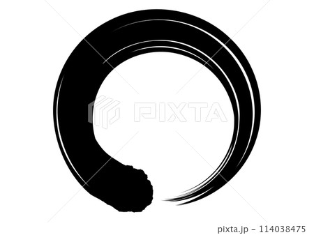 丸・円　毛筆風 114038475