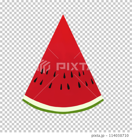 Illustration of cut watermelon 114038710
