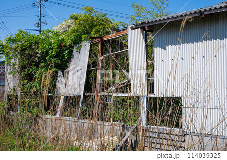 日本の鳥取県倉吉市関金の古くてとても美しい建物 日本の鳥取県倉吉市関金の古くてとても美しい建物 114039325