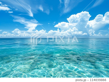 透明度抜群の海のイラスト素材 [114039866] - PIXTA