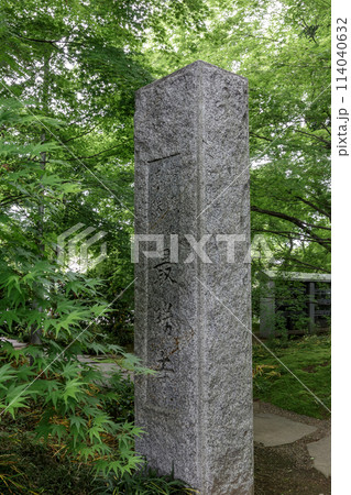 苔庭のある寺院として知られる最勝寺石碑【茨城県筑西市】 114040632