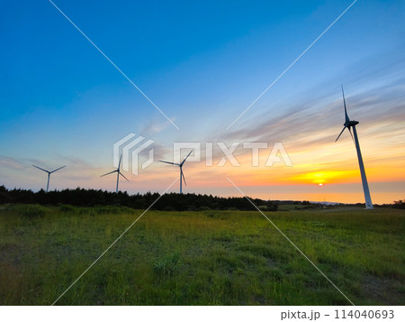 仁賀保高原(夕景) 仁賀保高原(夕景) 114040693