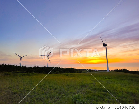 仁賀保高原（夕景） 114040710