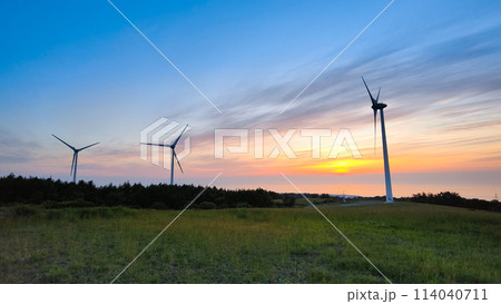 仁賀保高原(夕景) 仁賀保高原(夕景) 114040711