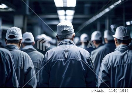 高齢化した労働者 114041913