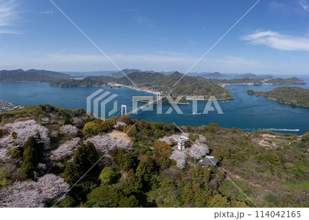 カレイ山展望台と伯方・大島大橋（しまなみ海道） 114042165