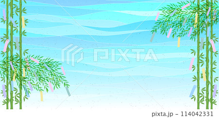 七夕　天の川　夏　背景	 114042331