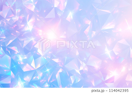 キラキラ輝く宝石のようなプリズムの光沢の背景 114042395