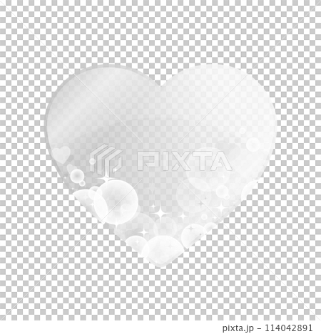 きらきらハート（白） 114042891