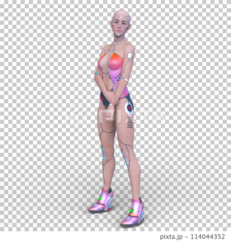 女性サイボーグ 114044352