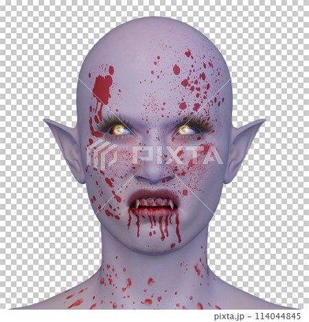 女性エイリアンの顔 114044845