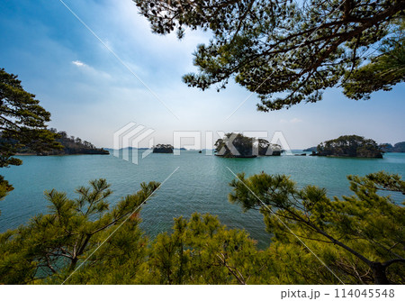 福浦島から松島海岸の景色07 福浦島から松島海岸の景色07 114045548