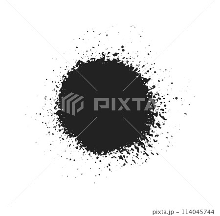 Spray paint. Splatter texture. Vector drip stain grunge element. Vector graffiti messi. Ink brush 114045744