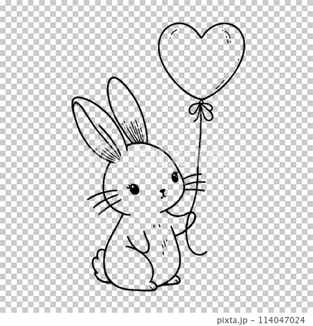 Rabbit with a heart Rabbit with a heart 114047024
