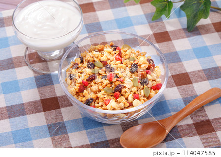 フルーツグラノーラ ヘルシーな朝食 114047585