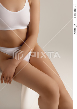 Perfect body of young and beautiful woman in Perfect body of young and beautiful woman in 114048122