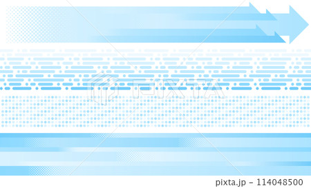 水色の横長のフレームセット 114048500