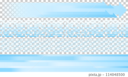 水色の横長のフレームセット 114048500