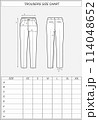 Trousers size chart. Business pants 114048652
