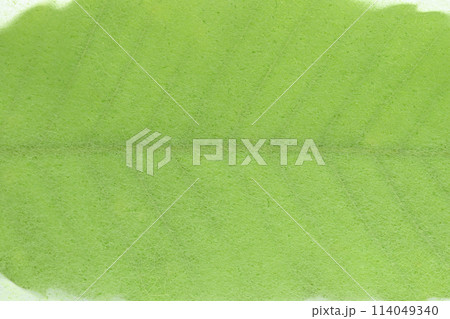 和紙とクヌギの葉のコラボ（背景素材） 114049340