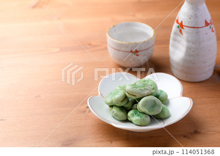そら豆の塩ゆで そら豆の塩ゆで 114051368