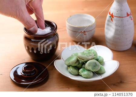 そら豆の塩ゆで そら豆の塩ゆで 114051370