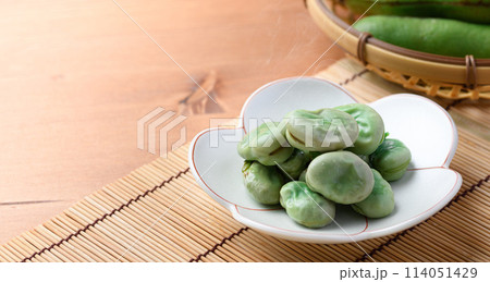 そら豆の塩ゆで そら豆の塩ゆで 114051429