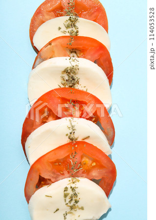 Salad Caprese, concept of tasty and delicious food 114053528