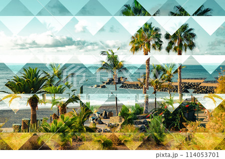 Abstract summer and vacation design. 114053701