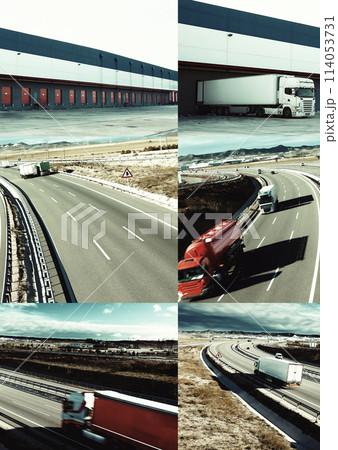 Logistics business. Storage and transportation of goods. Logistics business. Storage and transportation of goods. 114053731