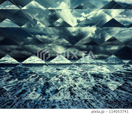 Dramatic dark stormy landscape. 114053741