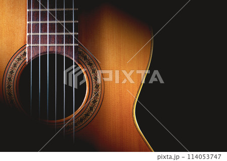 Classic guitar detail. Classic guitar detail. 114053747
