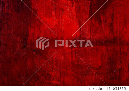 Awesome painting texture in a stylish red color. 114055256