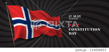 Norway constitution day vector banner, greeting card. Norway constitution day vector banner, greeting card. 114056653