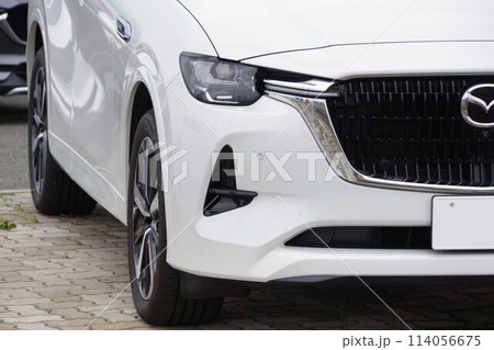 自動車イメージ マツダCX-60のフロントマスク 自動車イメージ マツダCX-60のフロントマスク 114056675