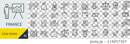 向量財務圖示集 向量財務圖示集 114057367