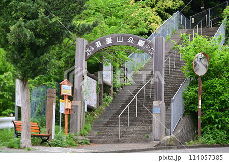 二宮駅前にある吾妻山公園 114057385