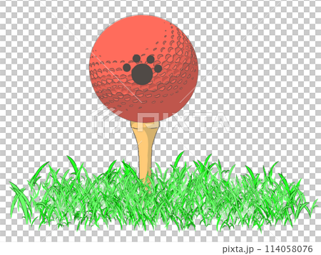 Golf ball illustration 114058076