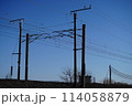鉄道の架線 114058879