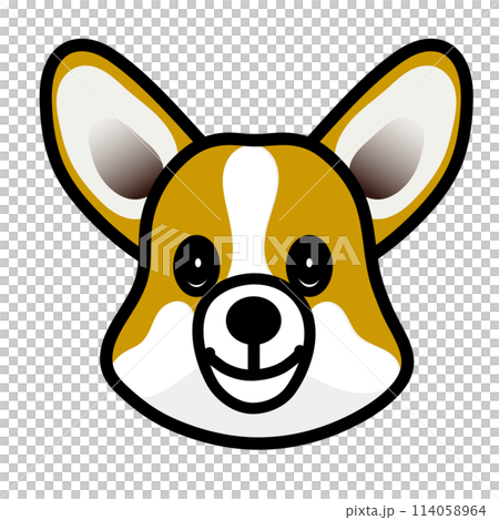 柯基犬狗臉圖 柯基犬狗臉圖 114058964