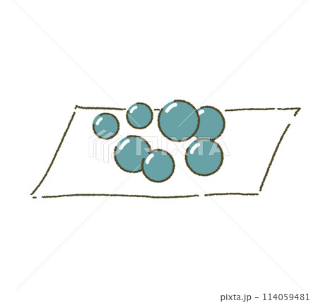 漢方薬の剤形 丸剤 イラスト素材 114059481